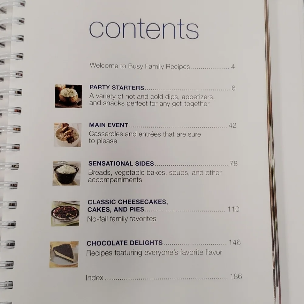 Busy Family Recipes Cookbook